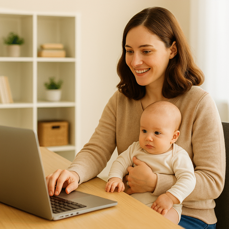 Como consegui trabalhar em casa mesmo com minha filha pequena por perto